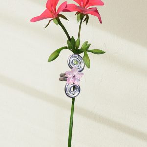 ❀ Anillo espiral con flor