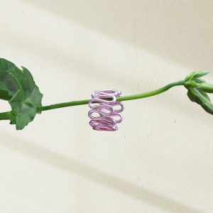 Anillo olas rosas