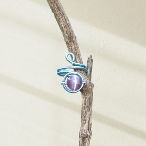 ❅ Anillo piedra morada